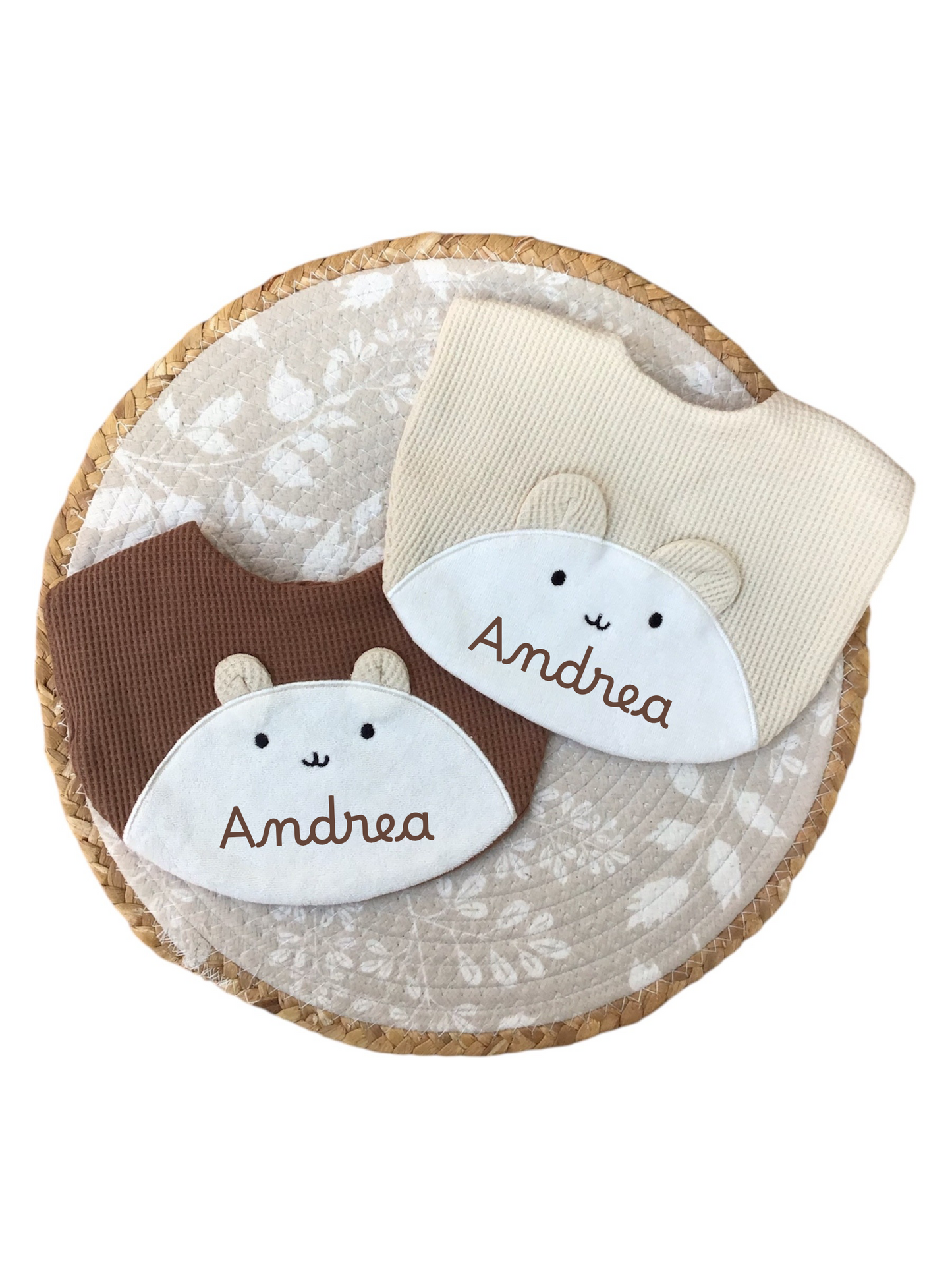 Set 2 Bavaglini - Tema Animaletti | Personalizzati con Nome