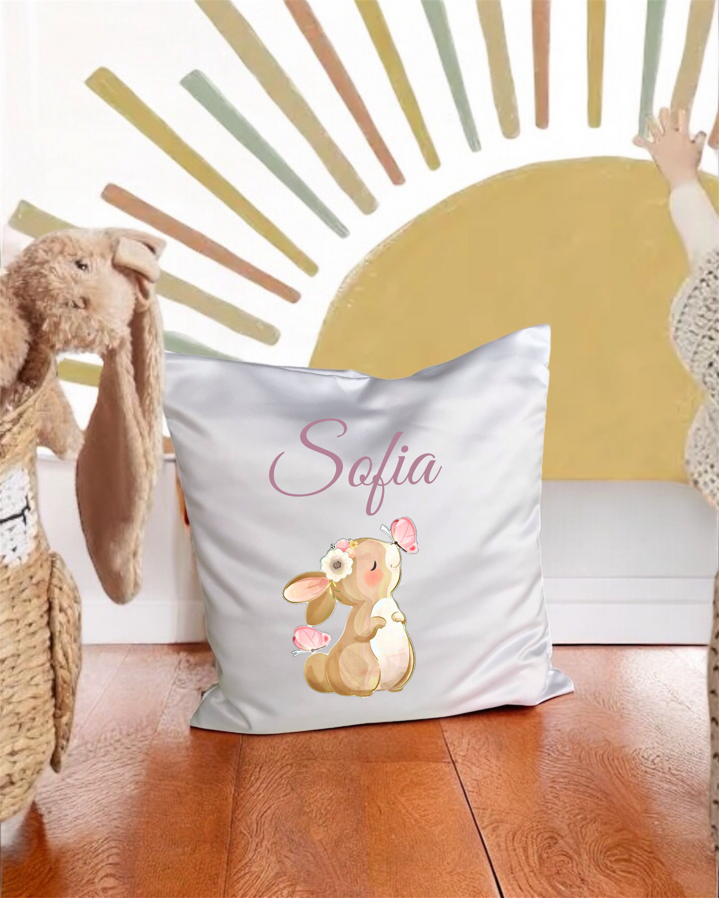 Federa Bianca Personalizzata - Un tocco di dolcezza per la sua cameretta ✨🌙