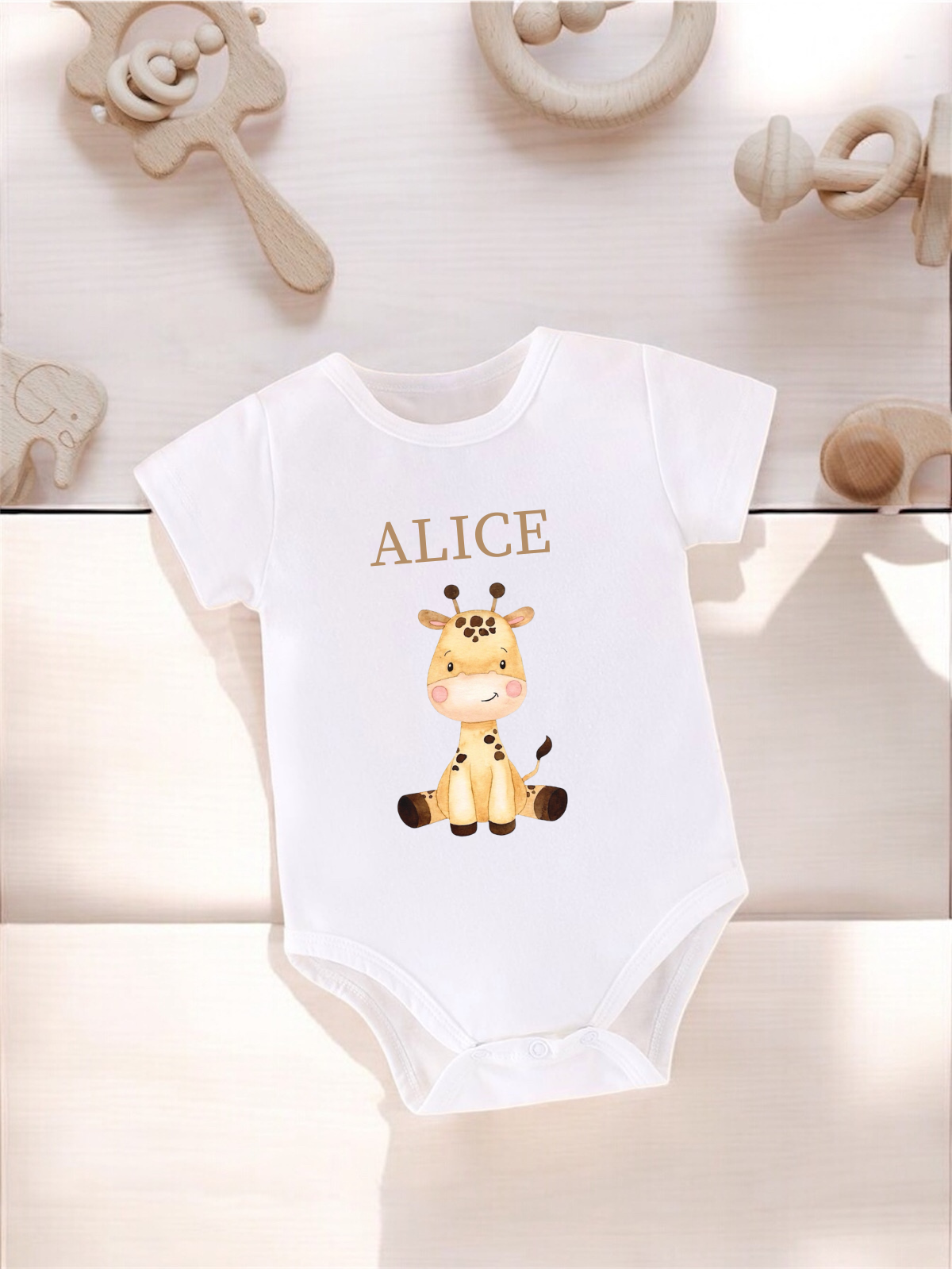 Body Personalizzato con Nome - Tema animaletti