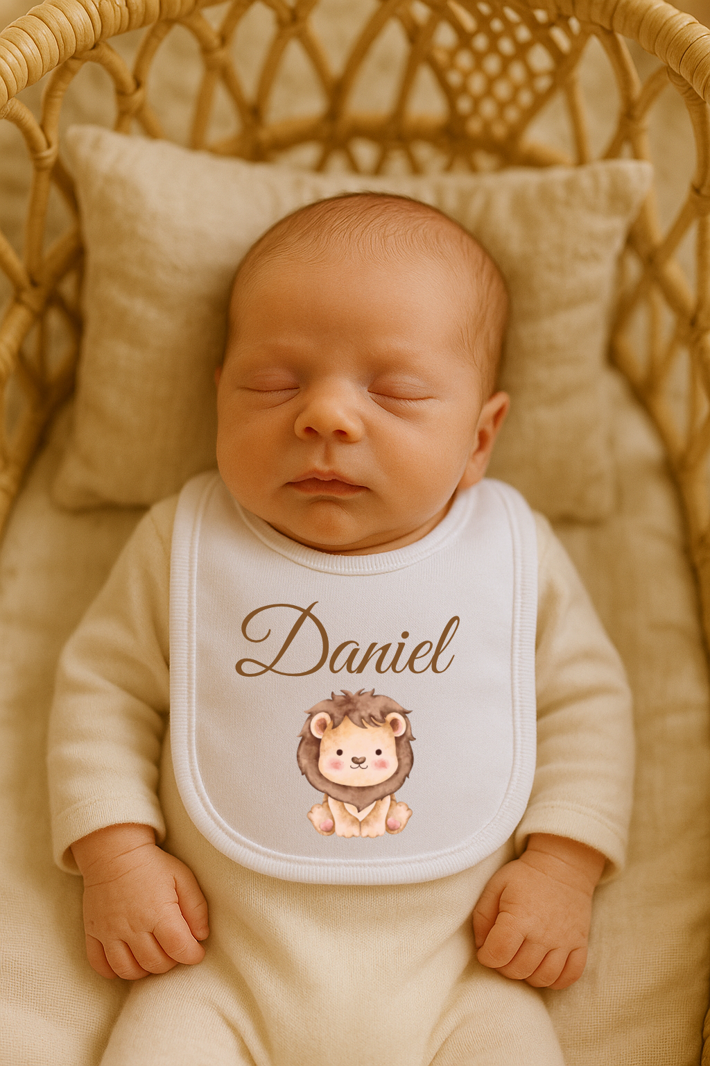 Bavaglino Personalizzato con Nome - Tema animaletti