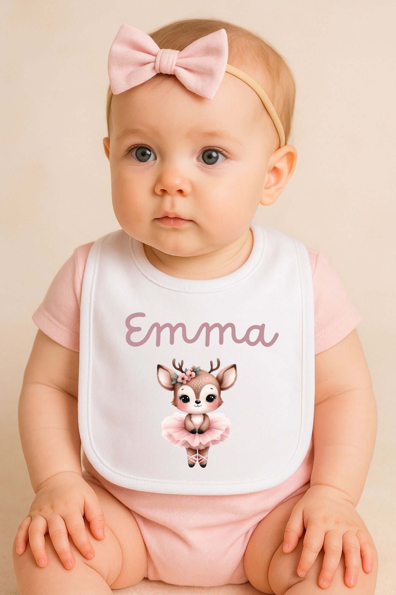 Bavaglino Personalizzato con Nome - Tema animaletti