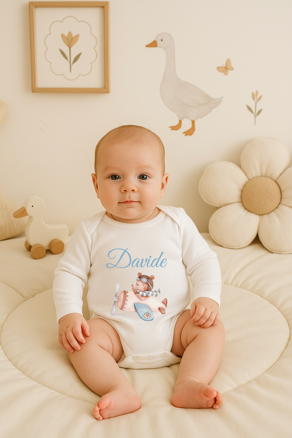 Body Maniche lunghe - Personalizzato con Nome e Grafica