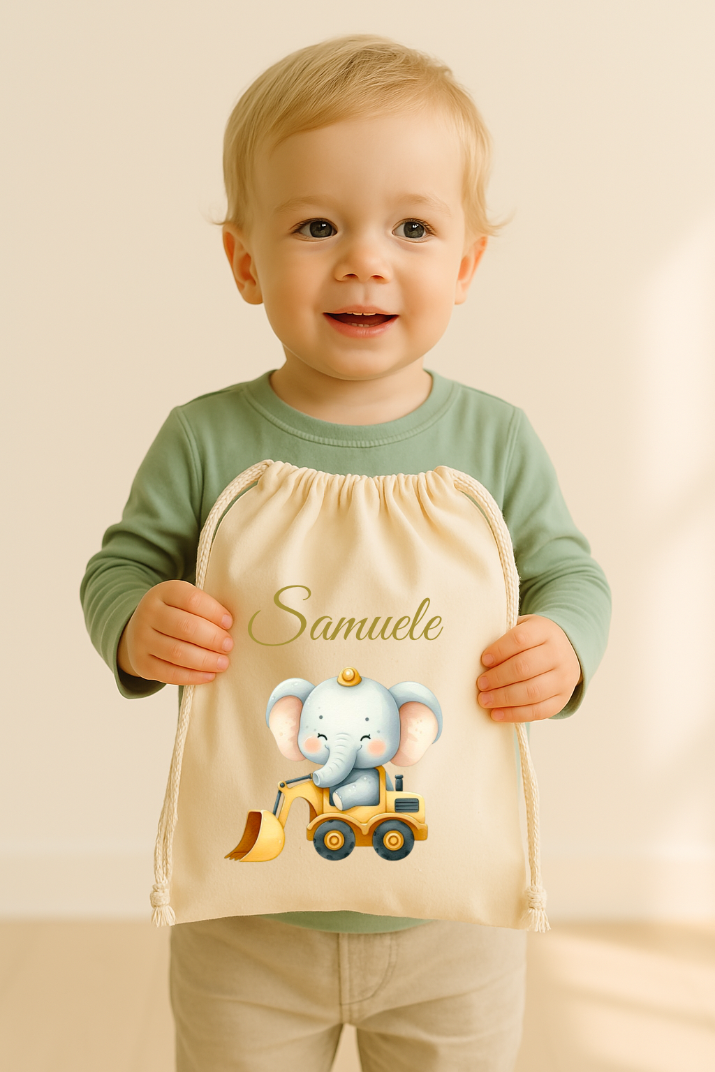 Sacca per il Cambio Small 30x24cm - Colorazione Naturale