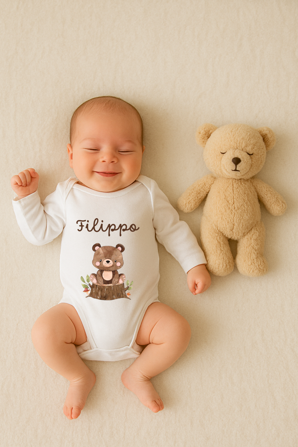 Body Maniche lunghe - Personalizzato con Nome e Grafica