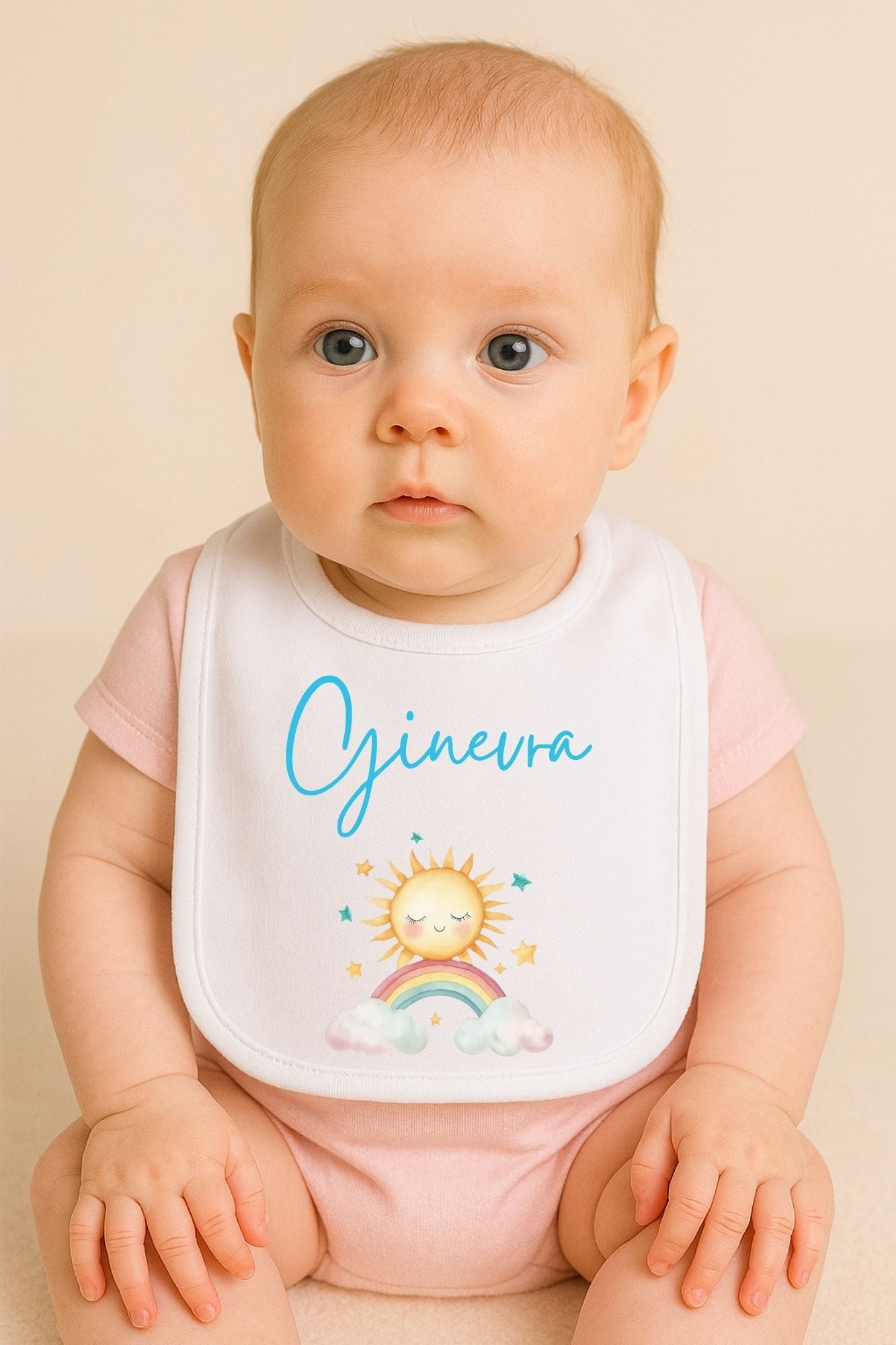 Bavaglino Personalizzato con Nome - Tema animaletti