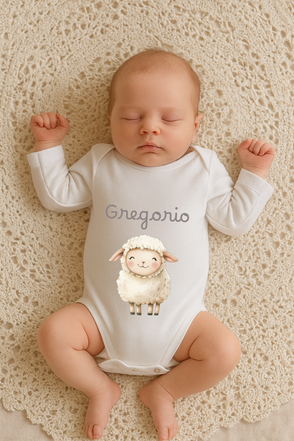 Body Maniche lunghe - Personalizzato con Nome e Grafica
