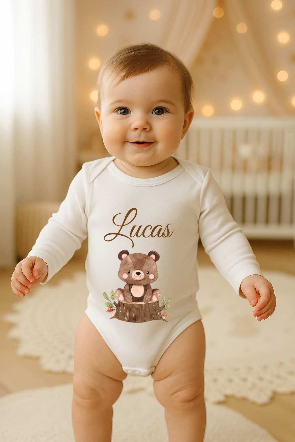 Body Maniche lunghe - Personalizzato con Nome e Grafica