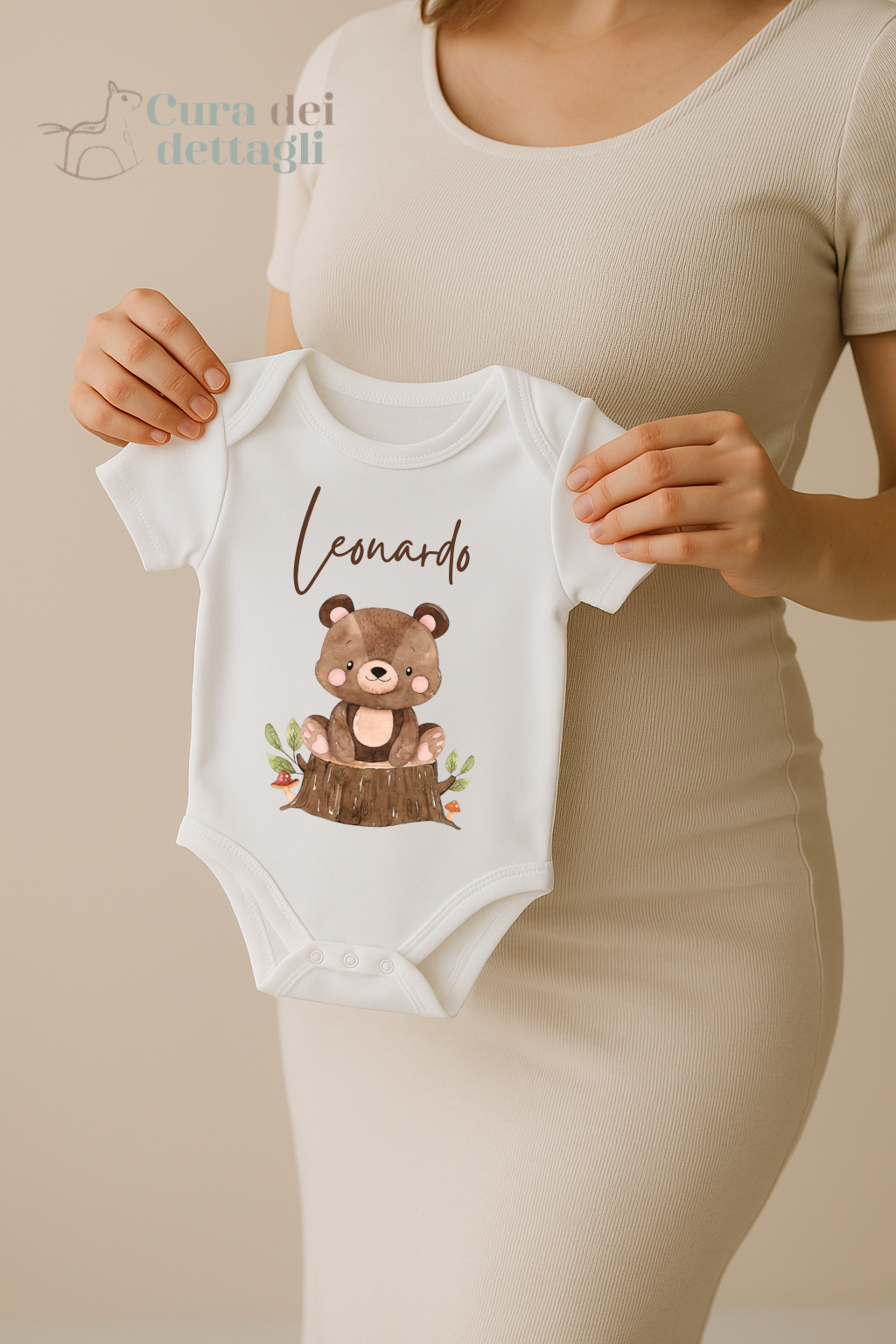 Body Personalizzato con Nome - Tema animaletti