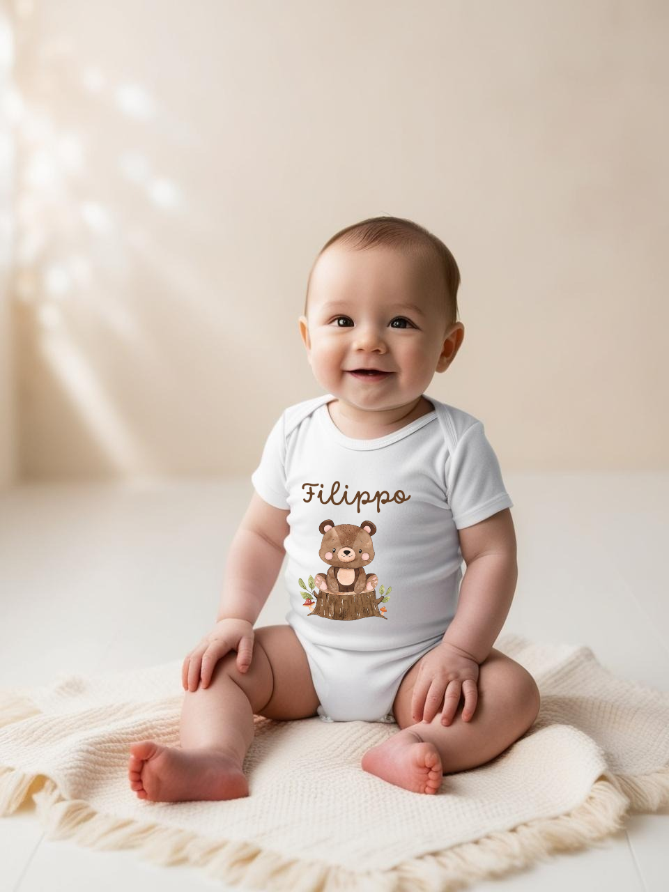 Body Personalizzato con Nome - Tema animaletti