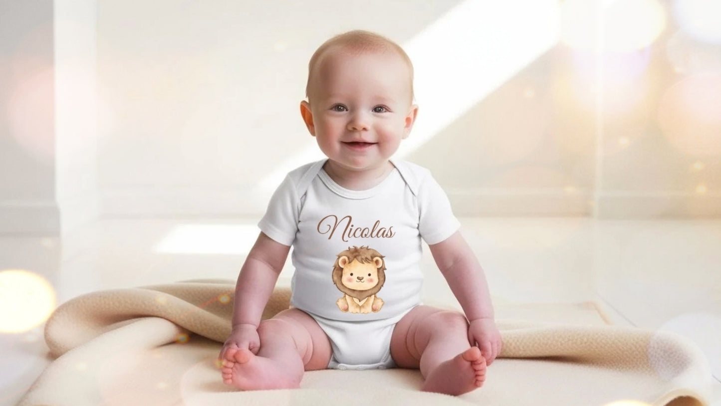 Body Personalizzato con Nome - Tema animaletti
