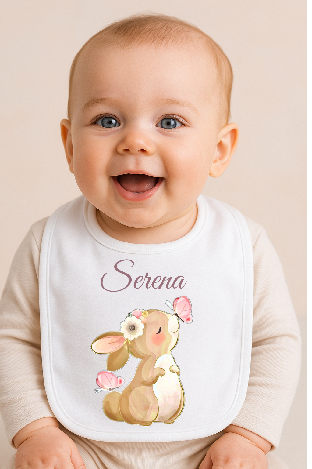 Bavaglino Personalizzato con Nome - Tema animaletti