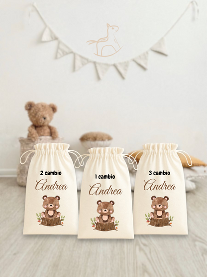 Tris di Sacche per i primi Cambi in Ospedale 30cm x 47cm – Personalizzate