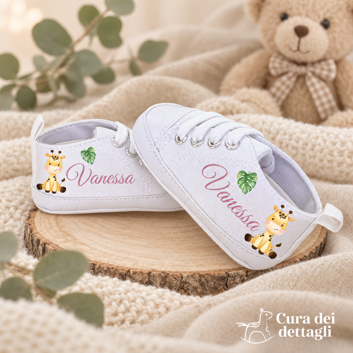 Scarpine Giraffa Personalizzate - Scatola inclusa