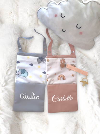 Porta Accessori per Lettino|Culla - Personalizzato con Nome