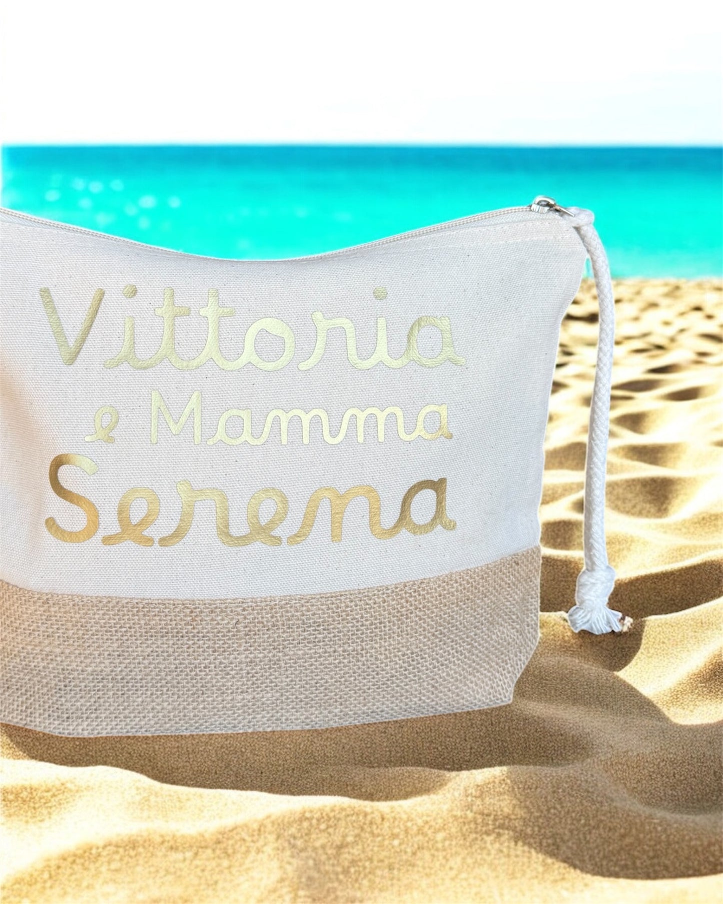 Pochette per la Mamma Personalizzata – Cotone e Juta