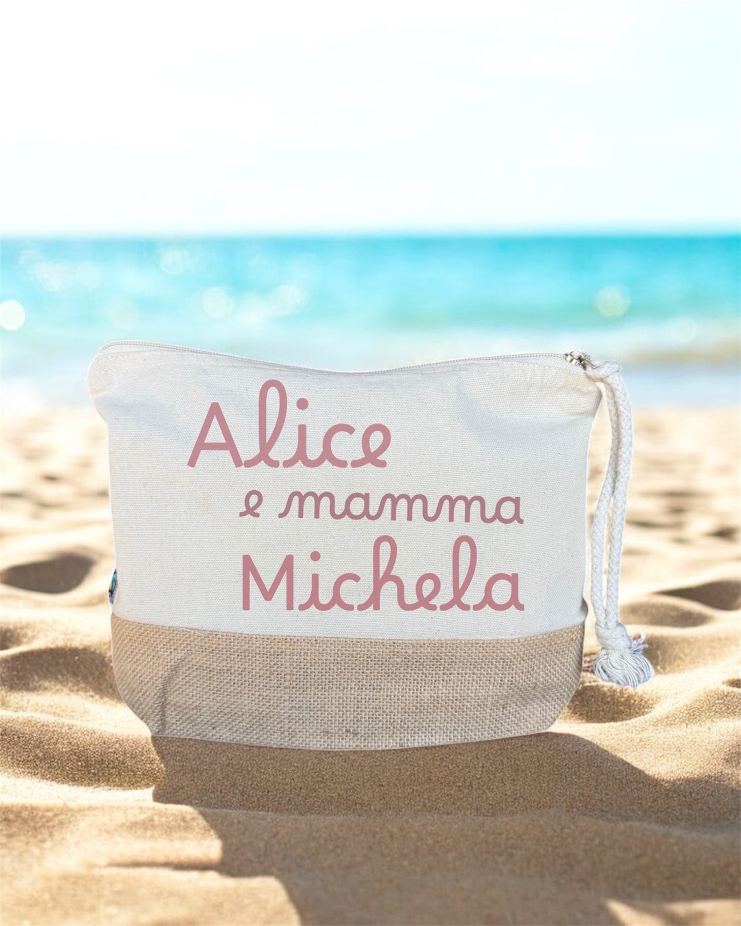 Pochette per la Mamma Personalizzata – Cotone e Juta