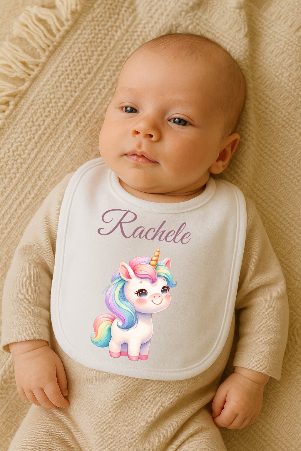 Bavaglino Personalizzato con Nome - Tema animaletti