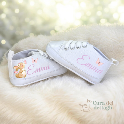Scarpine Coniglietto Personalizzate - Scatola inclusa
