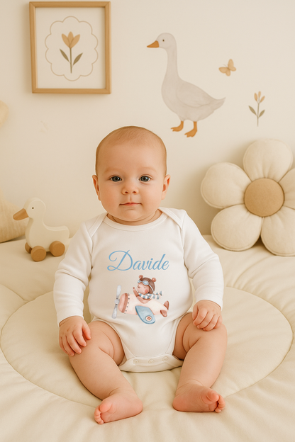 Body Maniche lunghe - Personalizzato con Nome e Grafica