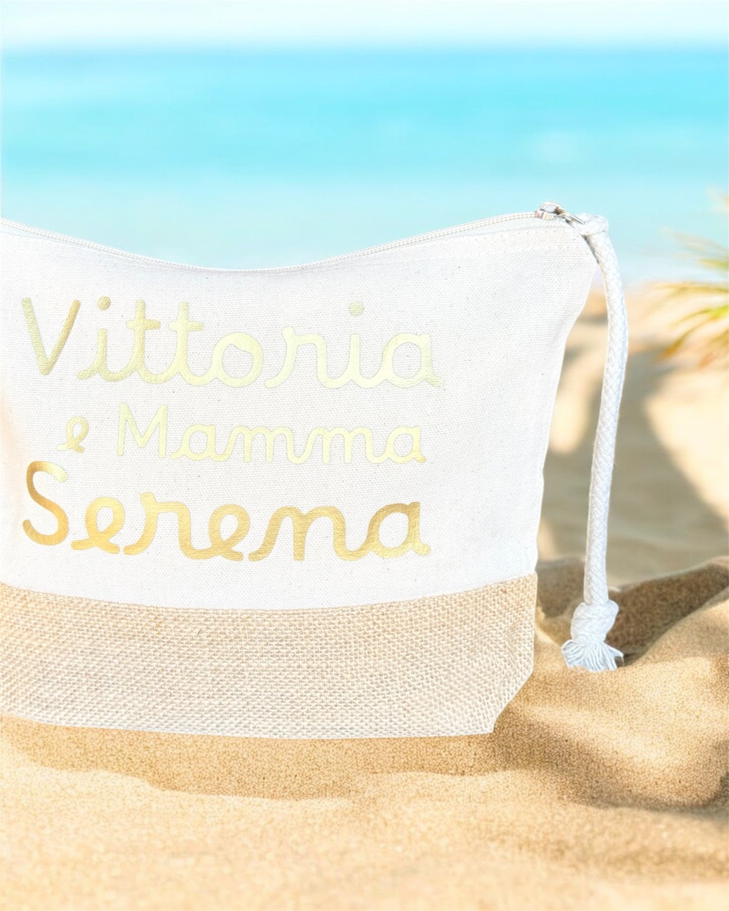 Pochette per la Mamma Personalizzata – Cotone e Juta