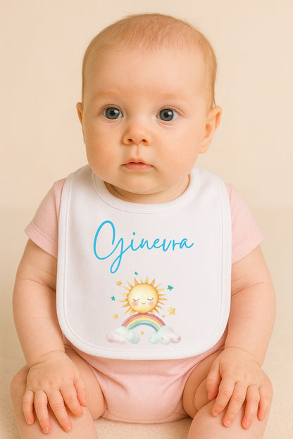 Bavaglino Personalizzato con Nome - Tema animaletti