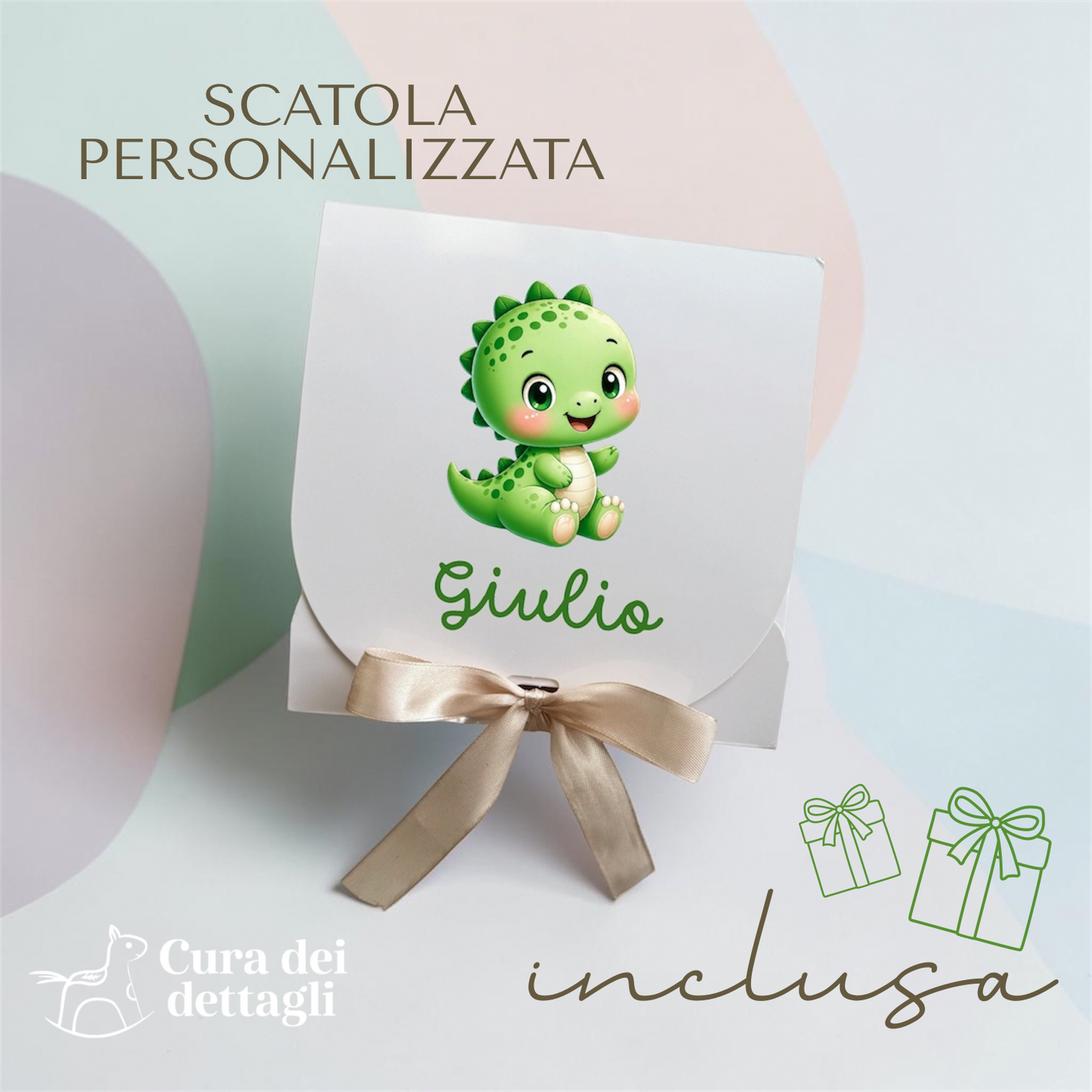 Scarpine Draghetto Personalizzate - Scatola inclusa 🦖